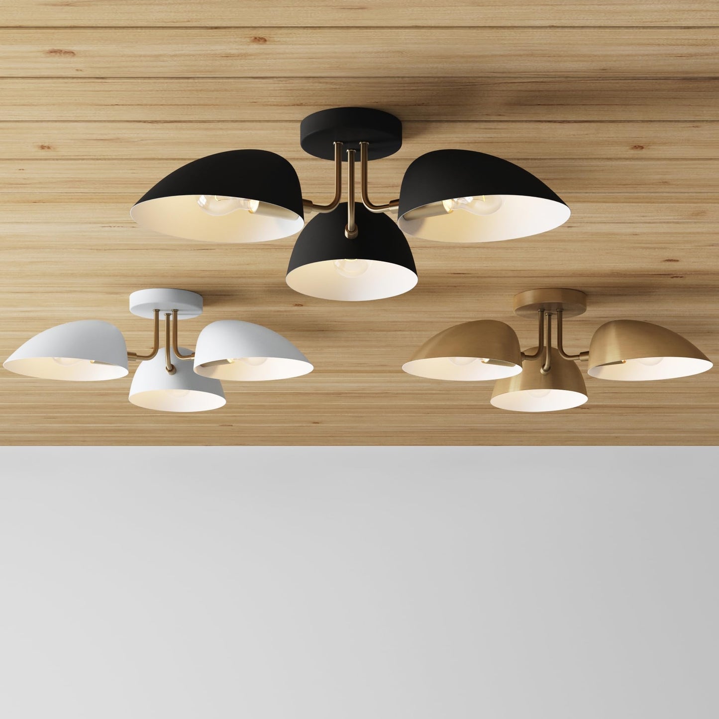 Argo Semi Mount Flush Ceiling Light