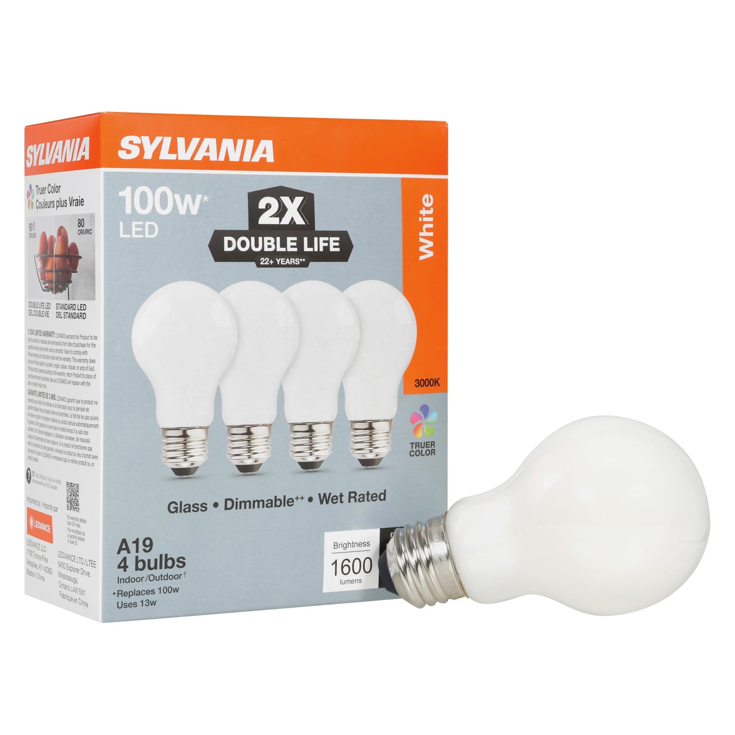 Sylvania Double Life LED Light Bulb (4 Count)