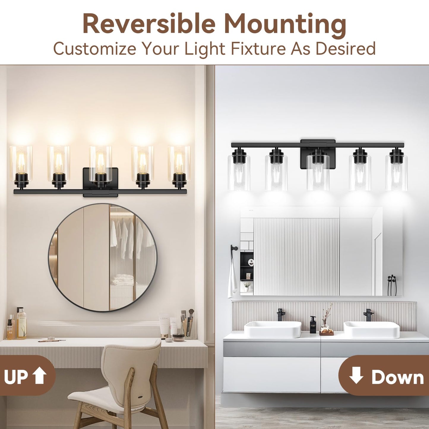 5 Light Bathroom Light Fixtures