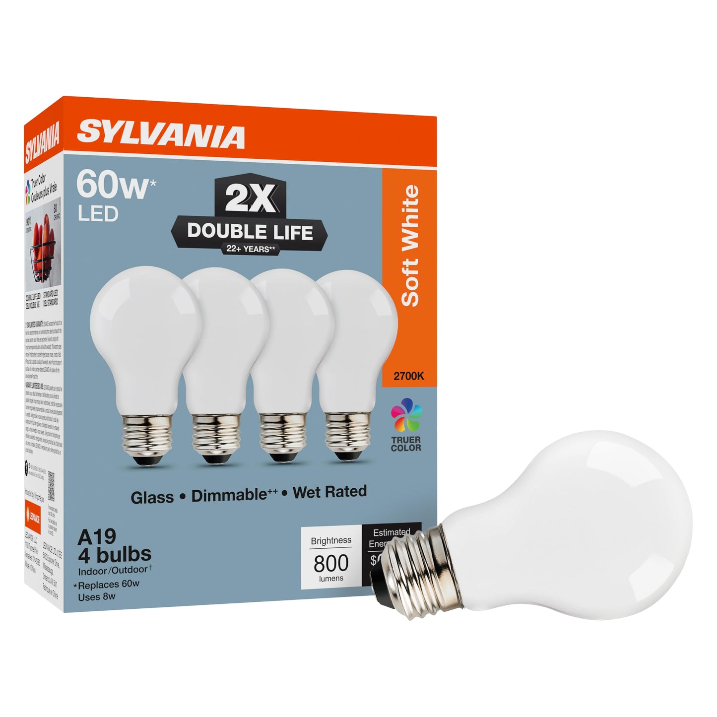 Sylvania Double Life LED Light Bulb (4 Count)
