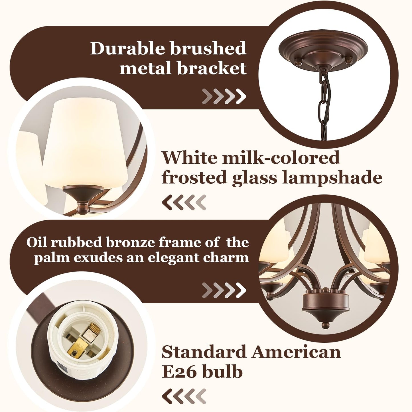 2 Tier Oil Rubbed Bronze Chandeliers 9 Light Large Modern Farmhouse Chandeliers for Dining Room Lights Fixture with Frosted Glass 47" Retro Chandeliers for Living Room Staircase