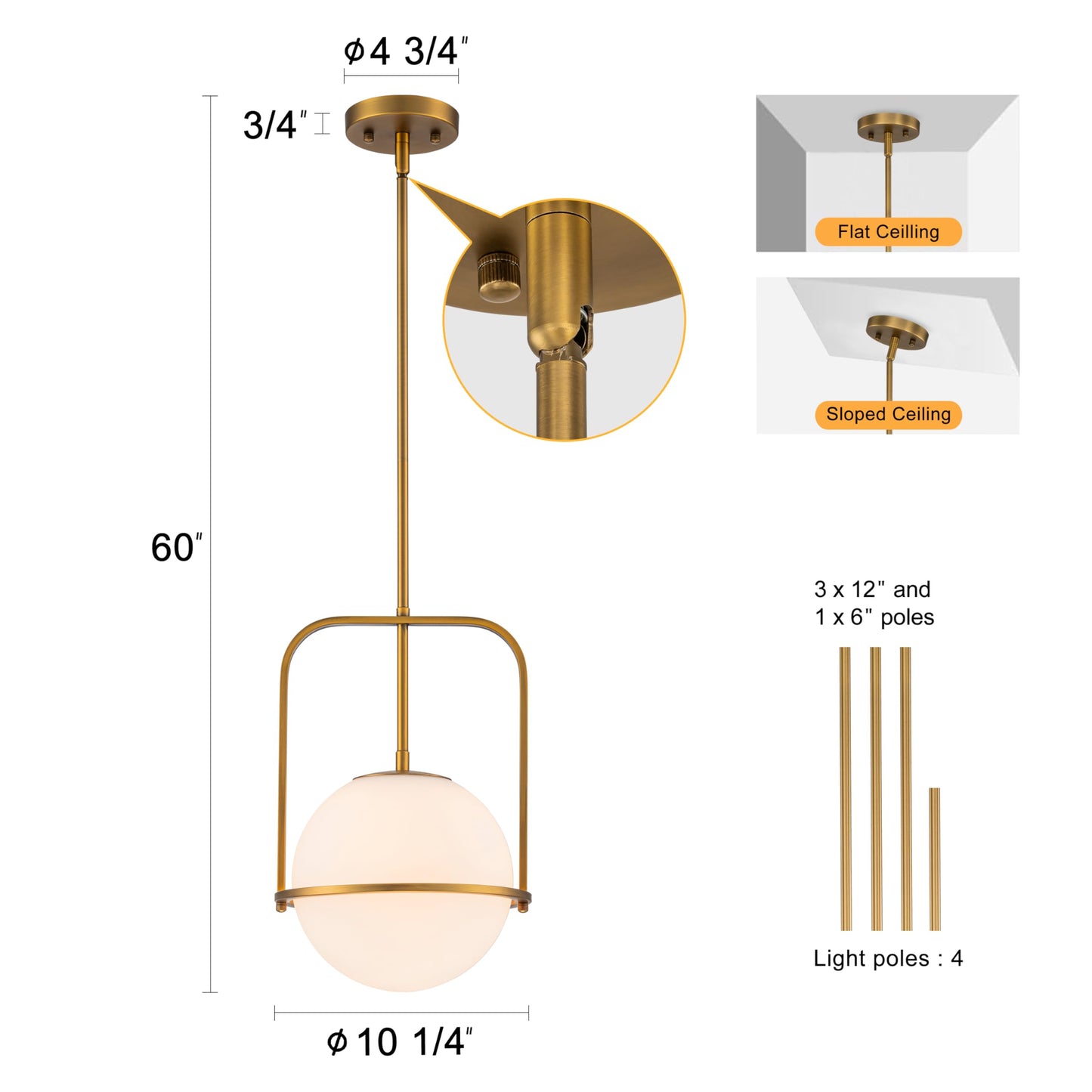 Brass Pendant Light Kitchen Island