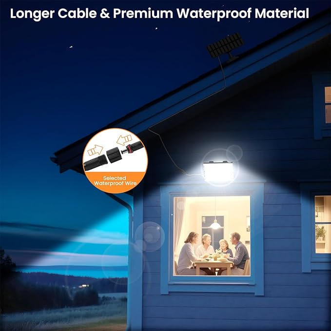 Solar Outdoor Lights, Remote Control Solar Motion Sensor Lights with 3 Modes, Waterproof Dusk to Dawn Powered Security Spot Lights for Outside Patio, Yard (Garage-4pack)