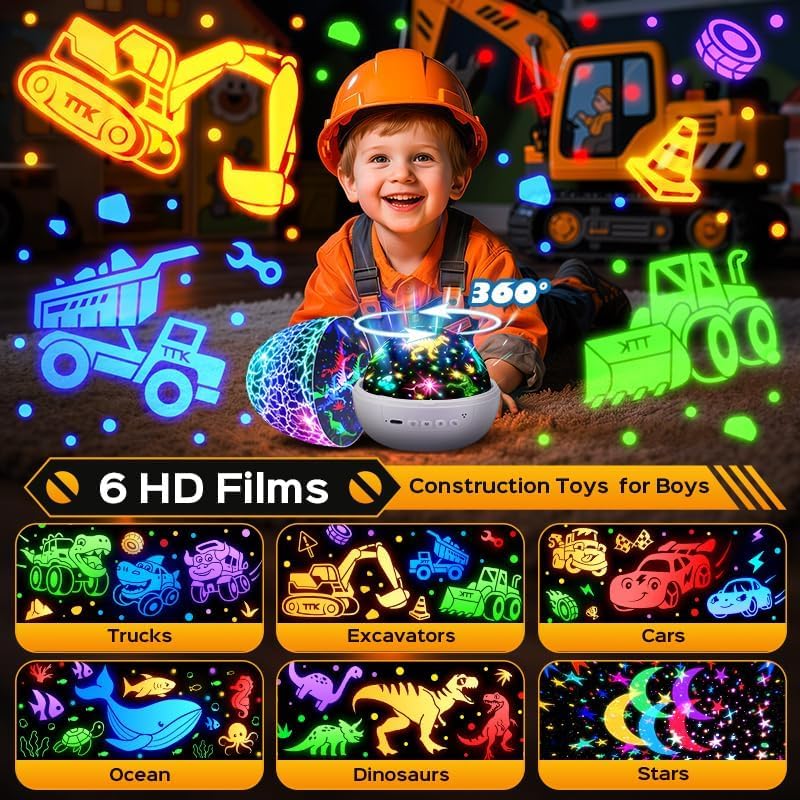Excavator Construction Toy Projector