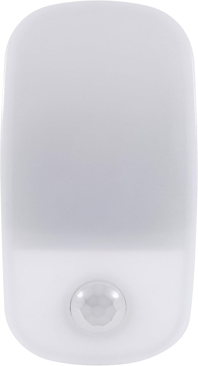 LEDVANCE Sylvania LED Mini Automatic Plug-in Night Light with Sensor, Motion Activated, Dusk to Dawn, Warm White, Plug-in Type - 1 Pack (64988)