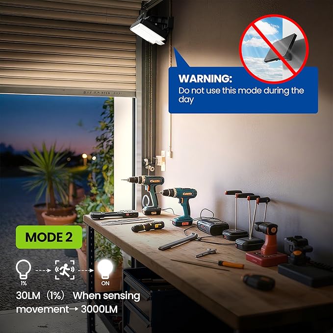 Solar Flood Lights Outdoor, 294 LED Motion Sensor Outdoor Lights, IP67 Waterproof Solar Flood Light for Outside, 3000LM Angle Adjustable Security Spot Lights for Porch Patio Yard Garage, 2 Pack 4000K