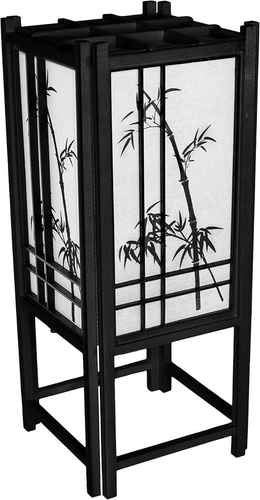 Red Lantern 18" Bamboo Tree Lamp