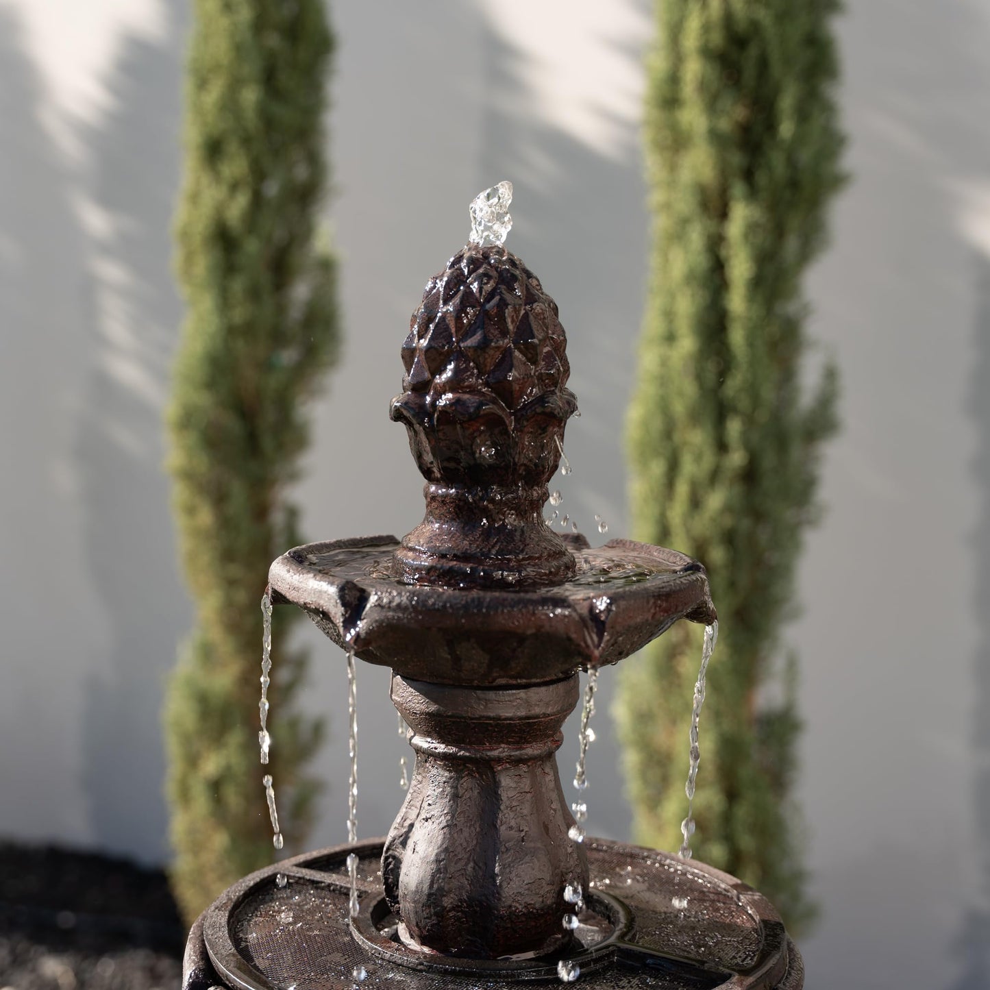 51" 3 Tier Outdoor Waterfall Fountain