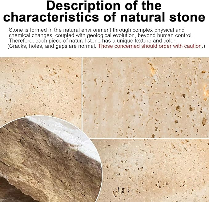 Wabi Sabi Yellow Cave Stone Pendant Light Natural Stone Shade Nordic Wood Chandelier,Japanese Style Lights Natural Stone Lamp For Dining Room Bedside Kitchen Island Hallway