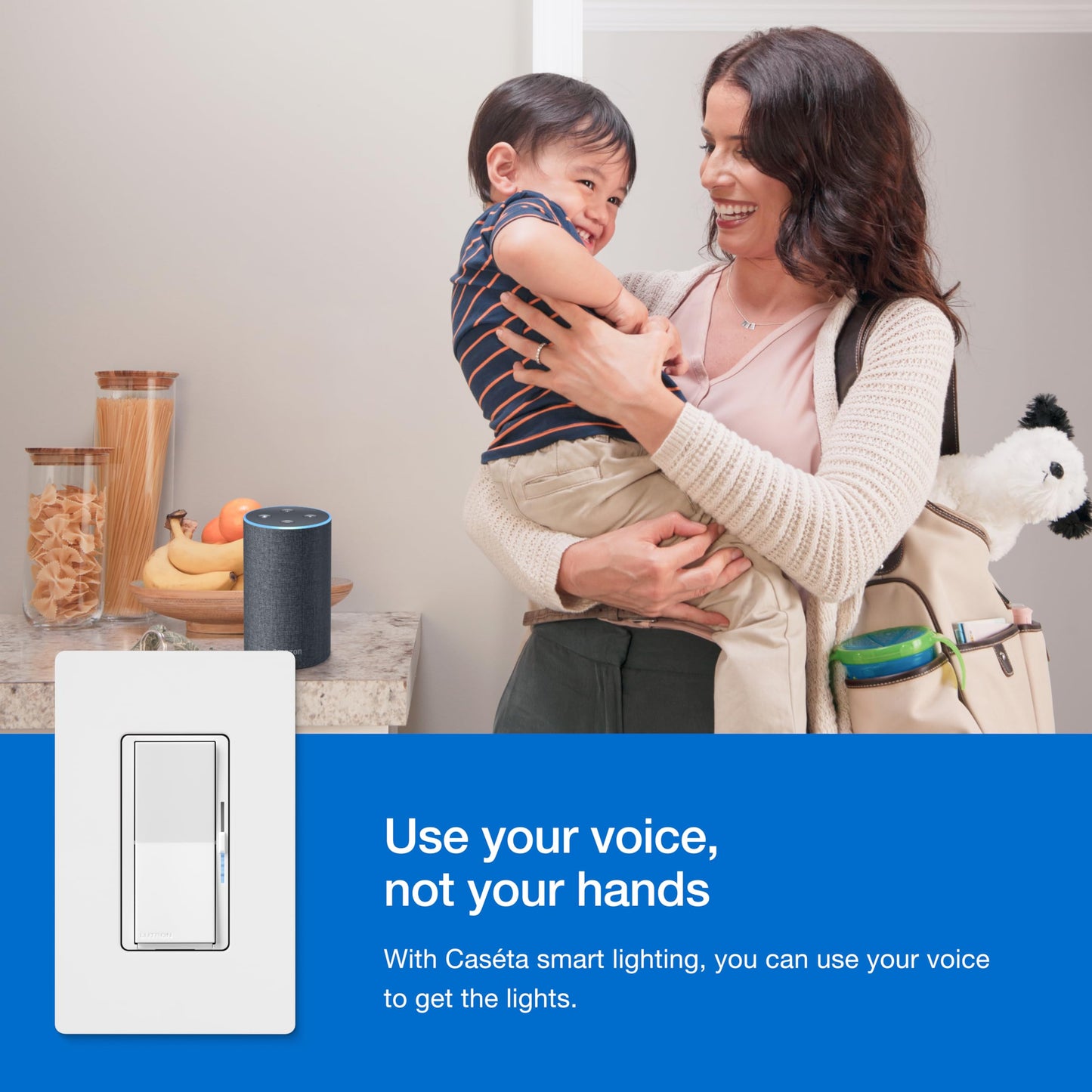 Caseta 3 Way Smart Dimmer Kit; Diva Dimmer & Paddle Wireless Remote