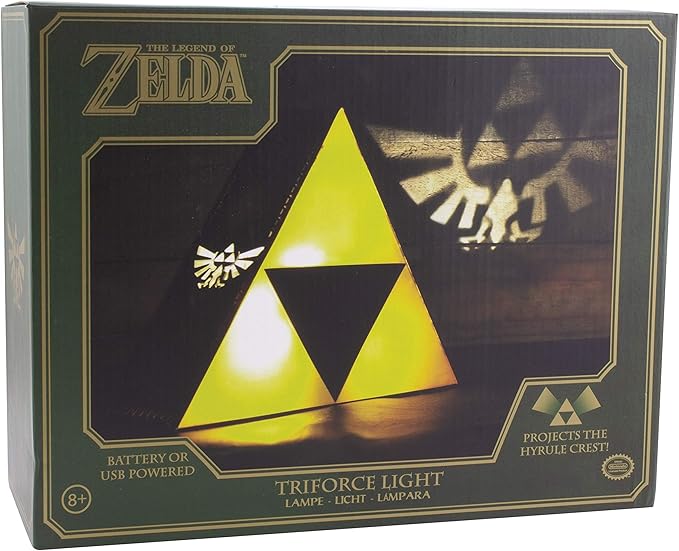 Paladone The Legend of Zelda Triforce Night Light - Decorative Lamp