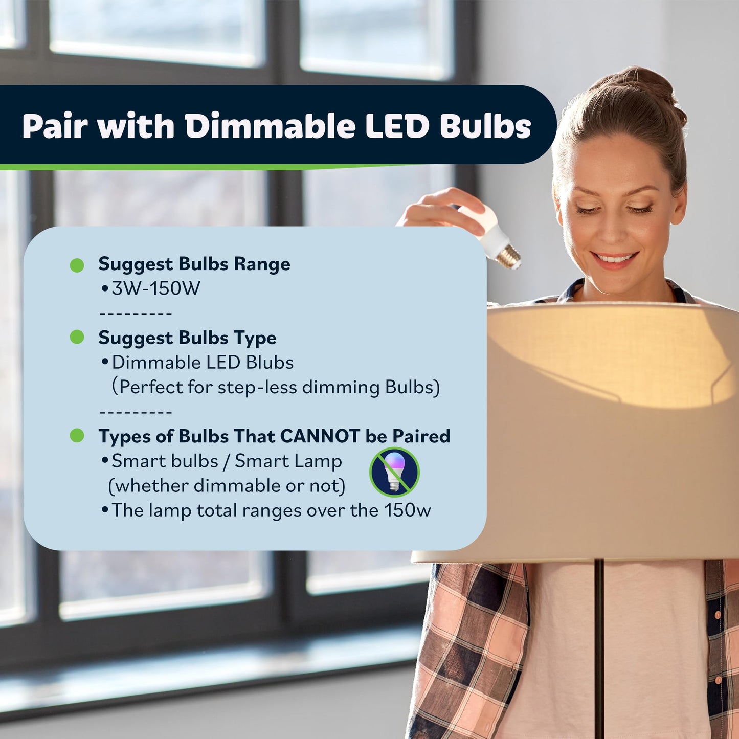 Plug in Dimmer Switch for Lamps