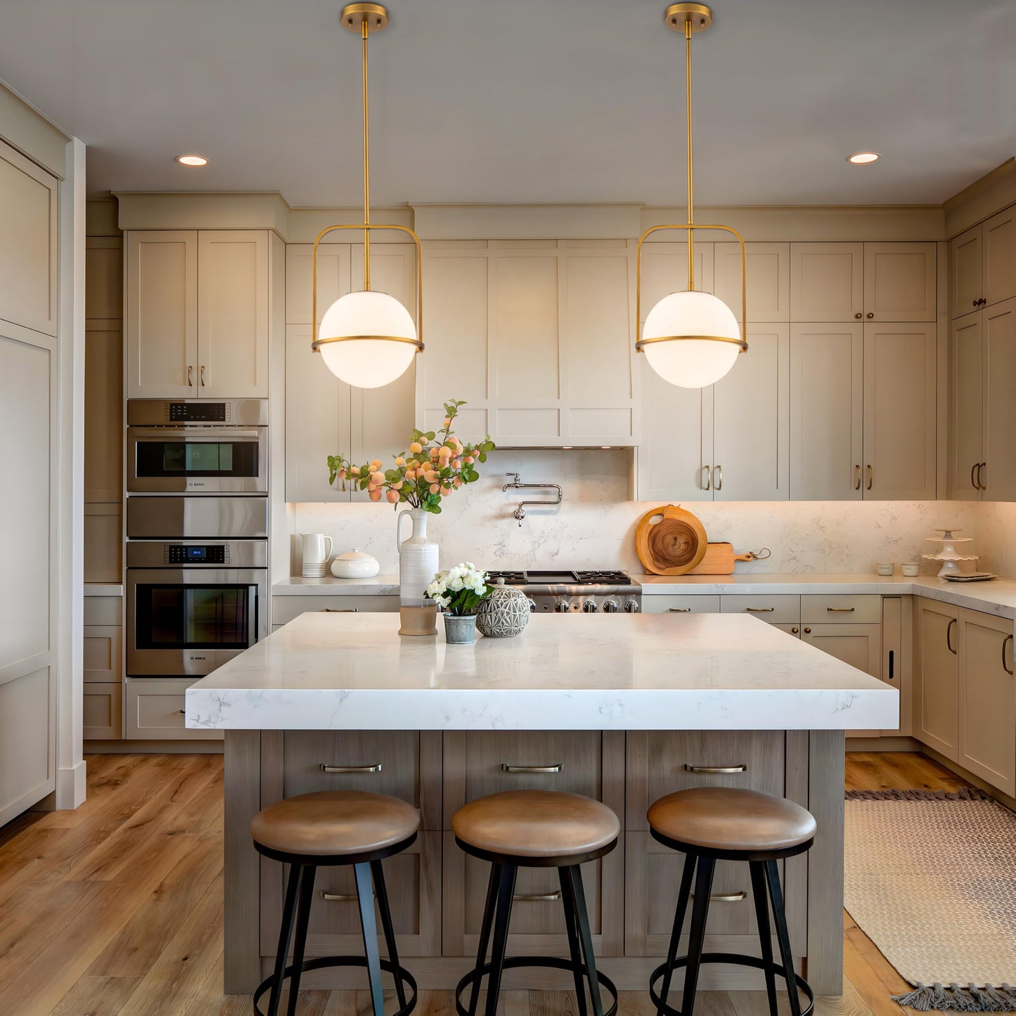 Brass Pendant Light Kitchen Island