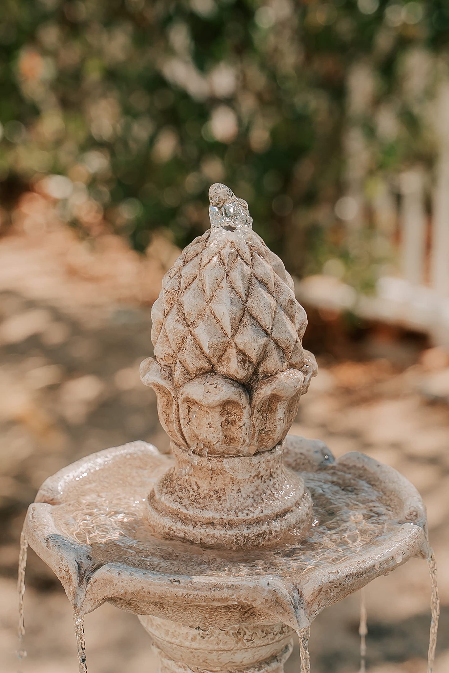 51" 3 Tier Outdoor Water Fountain with Pump