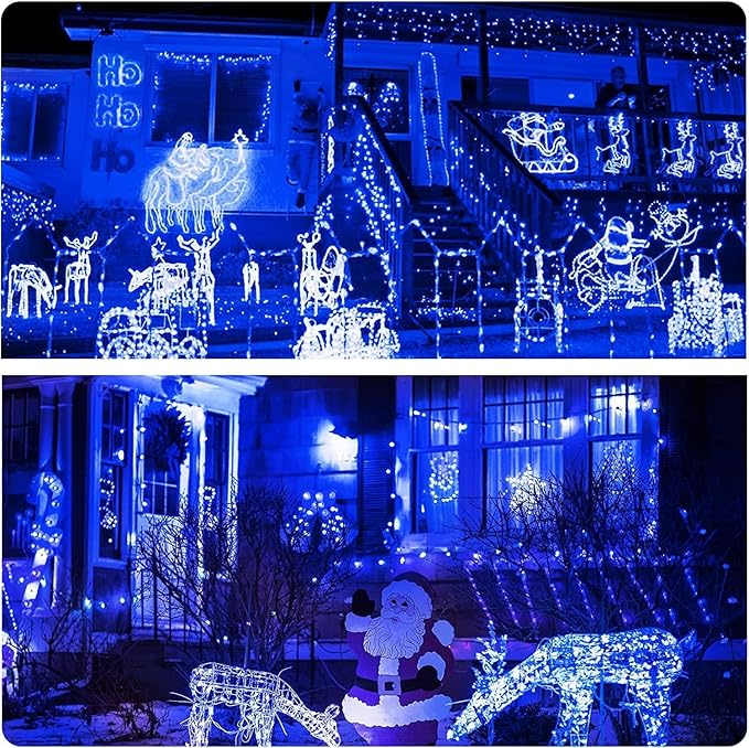 Sxminer 15 Pack S14 LED Bulbs Blue Christmas Replacement Bulb S14 String Light Bulbs Edison Bulb E26 Base Plastic Shatterproof Waterproof LED Decorative Bulbs for Indoor Outdoor Home Patio Decor(Blue)