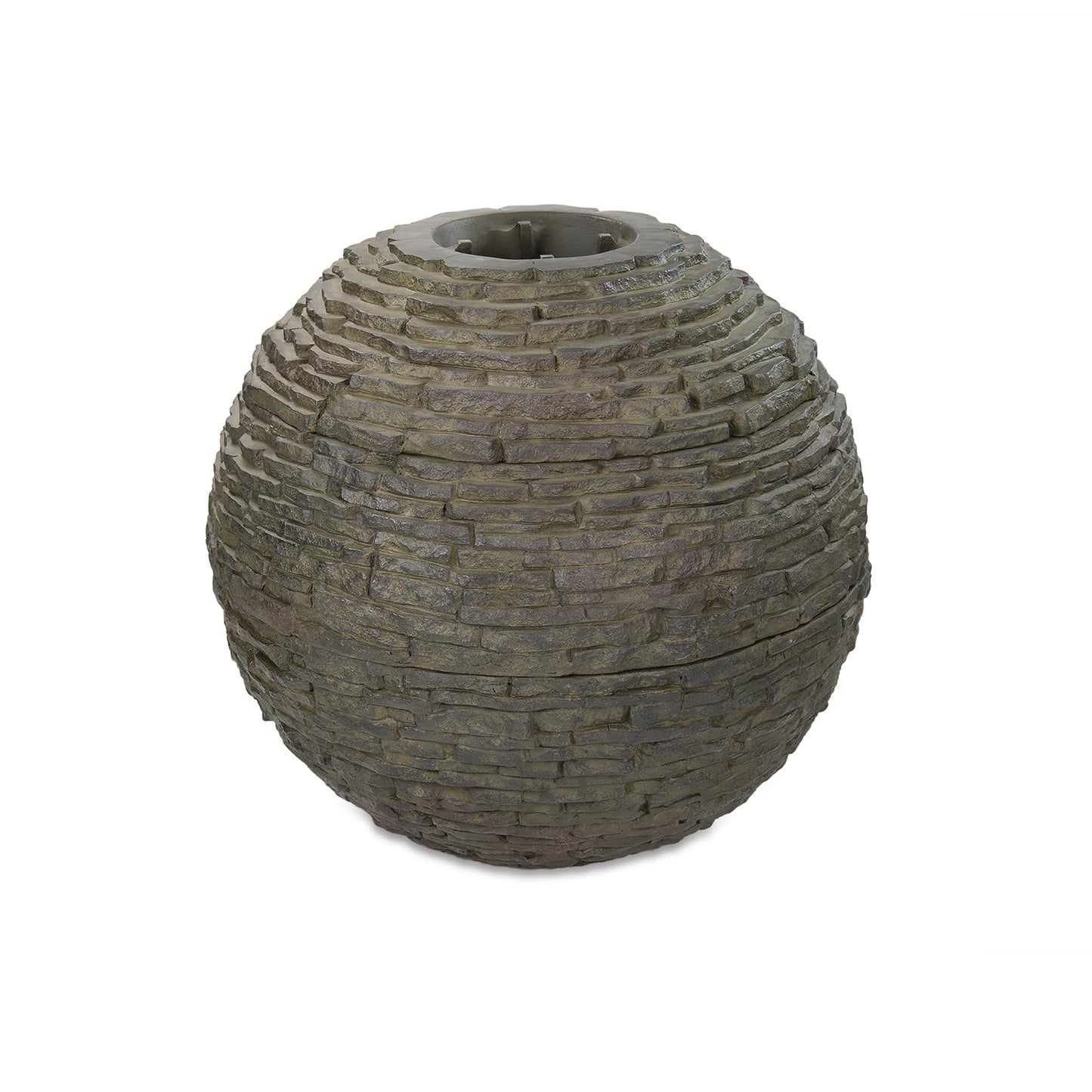 Stacked Slate Sphere Fountain