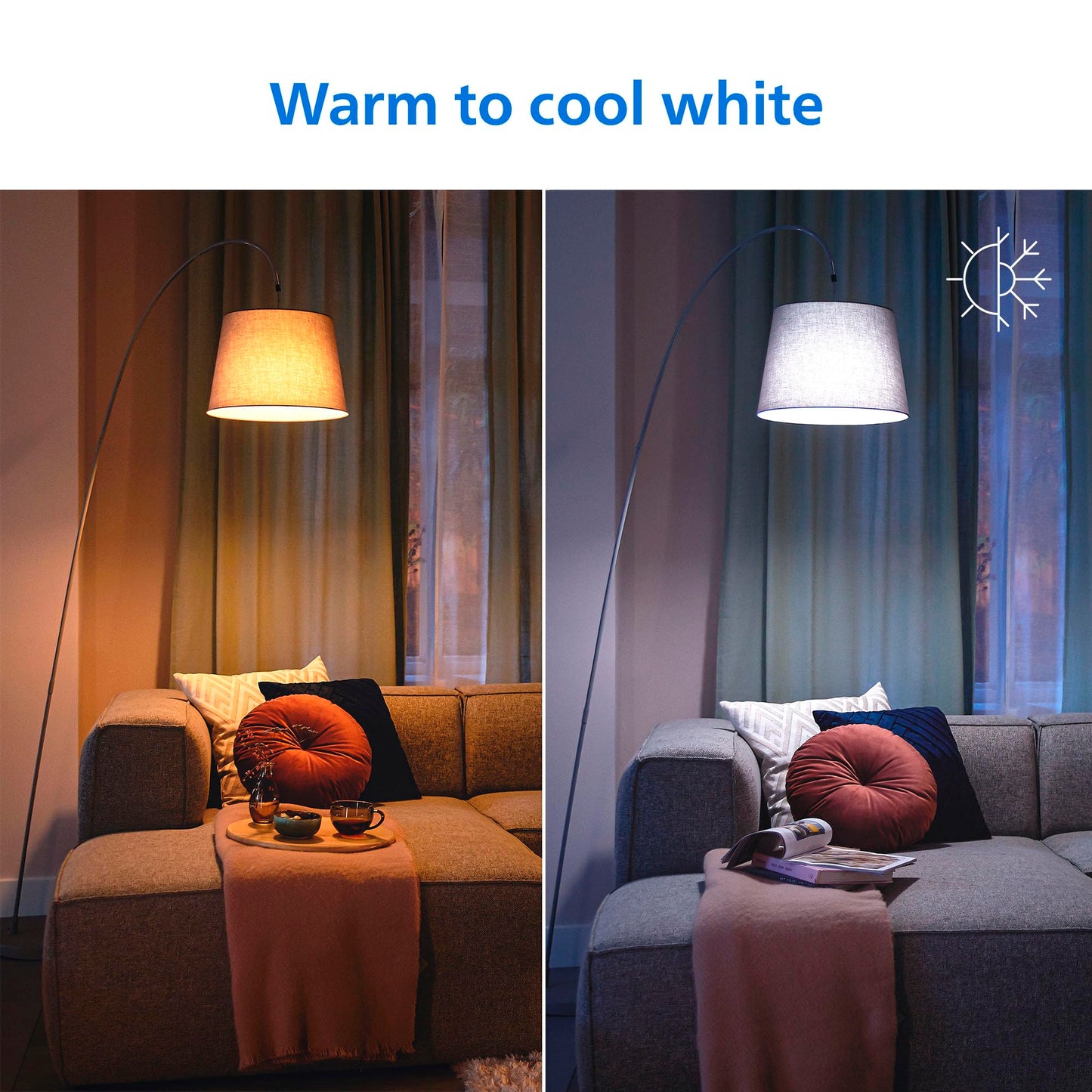 Smart Lighting Connected Light Bulbs (2 Count)