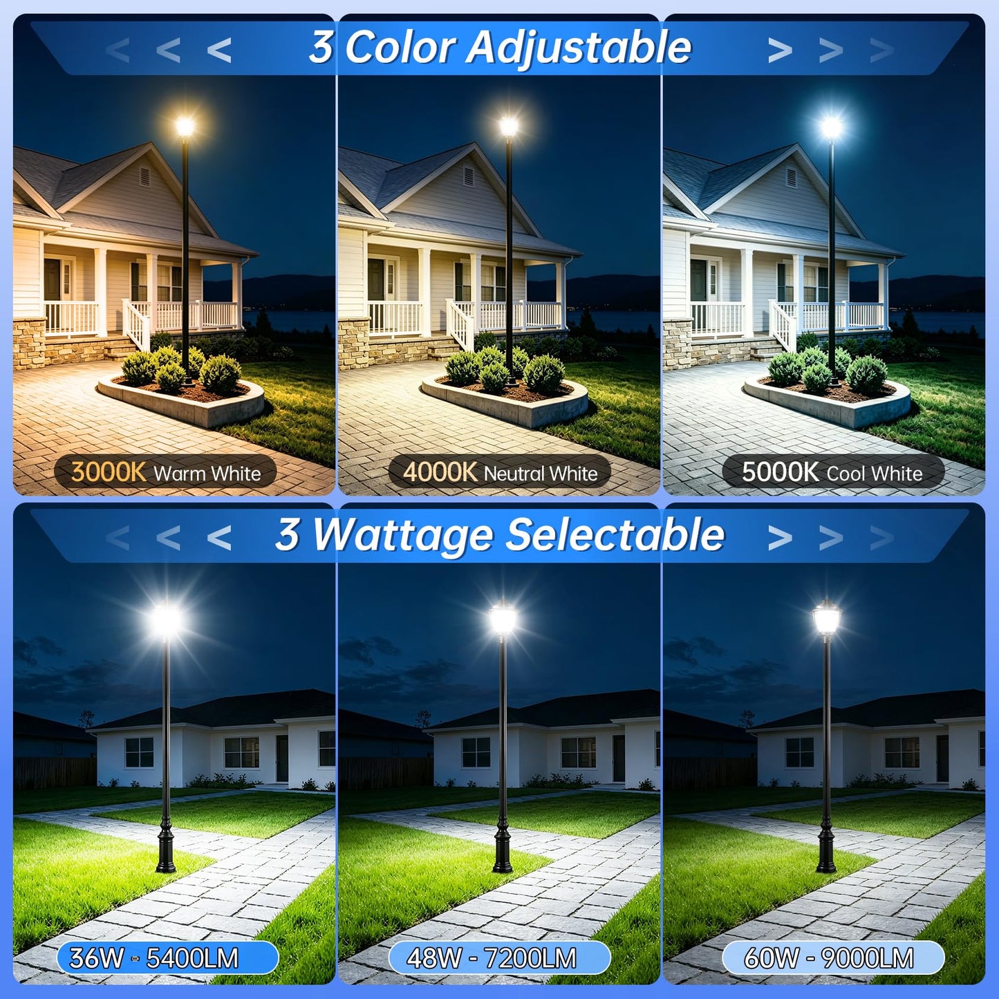 LED Post Top Light 60W (12.6 Inch)