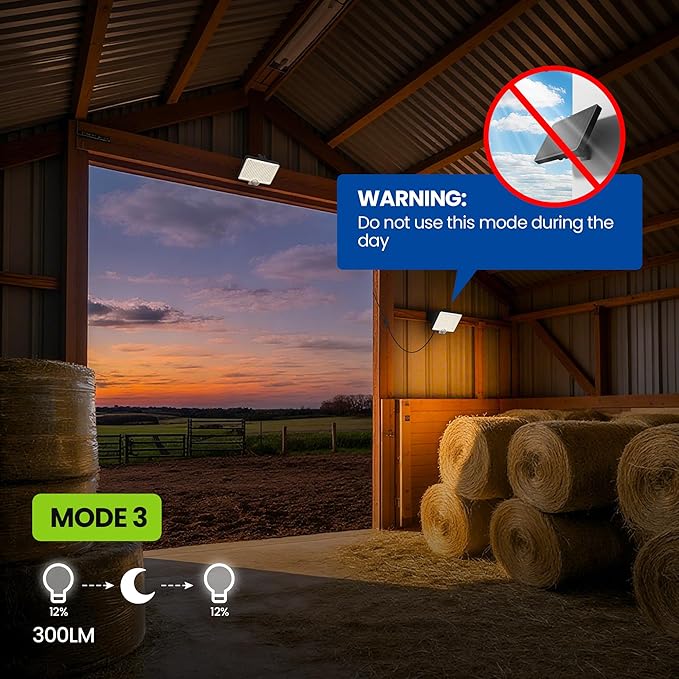 Solar Flood Lights Outdoor, 294 LED Motion Sensor Outdoor Lights, IP67 Waterproof Solar Flood Light for Outside, 3000LM Angle Adjustable Security Spot Lights for Porch Patio Yard Garage, 4 Pack 4000K