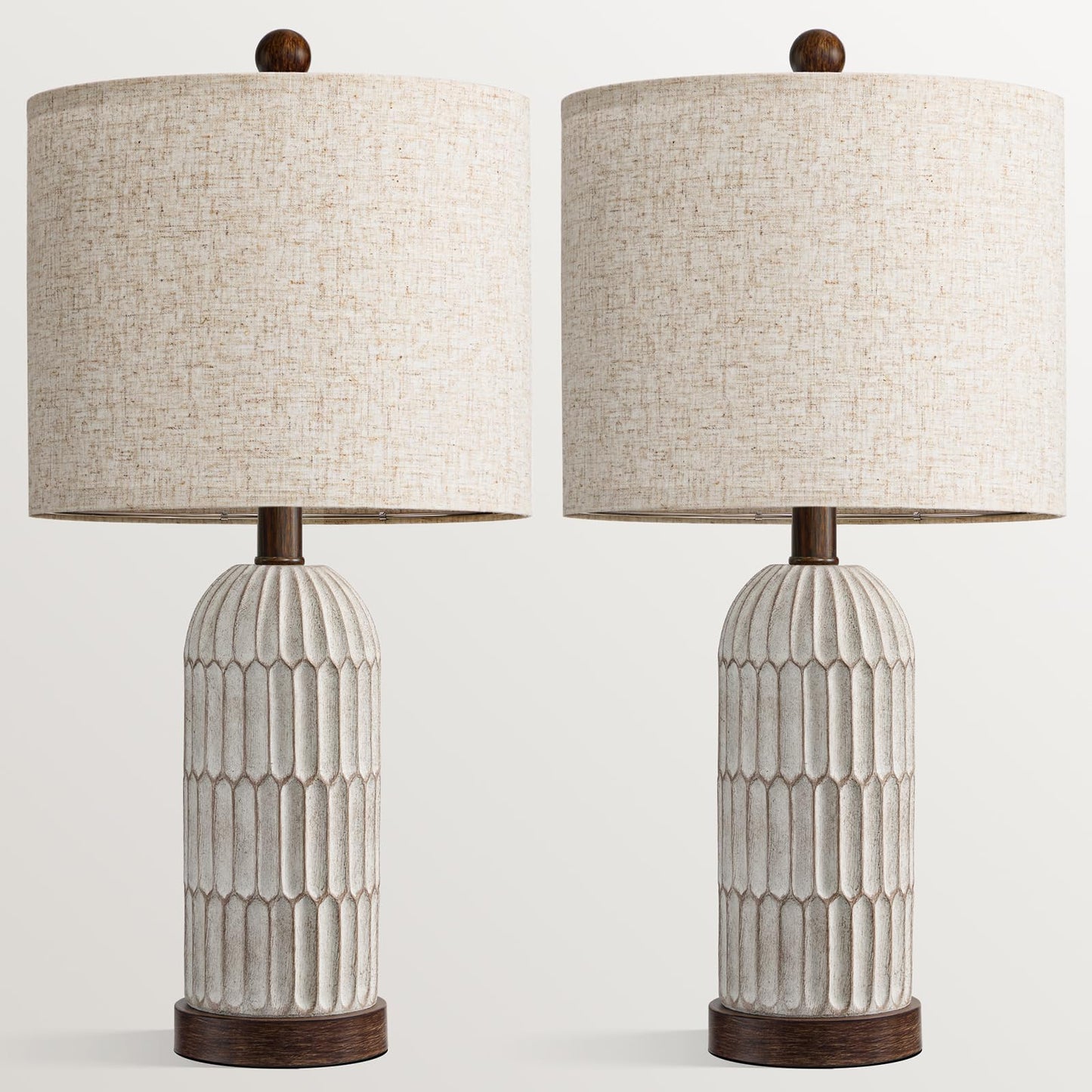 22" Bedside Table Lamps Set of 2