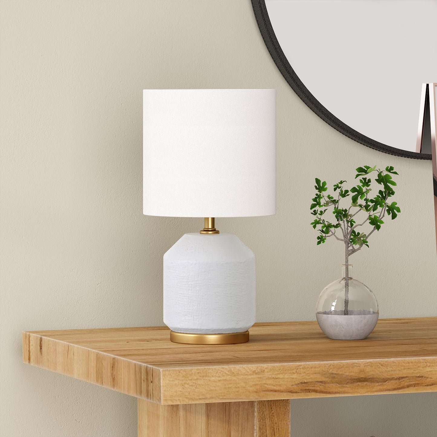 15" Modern 1 Light Table Lamp