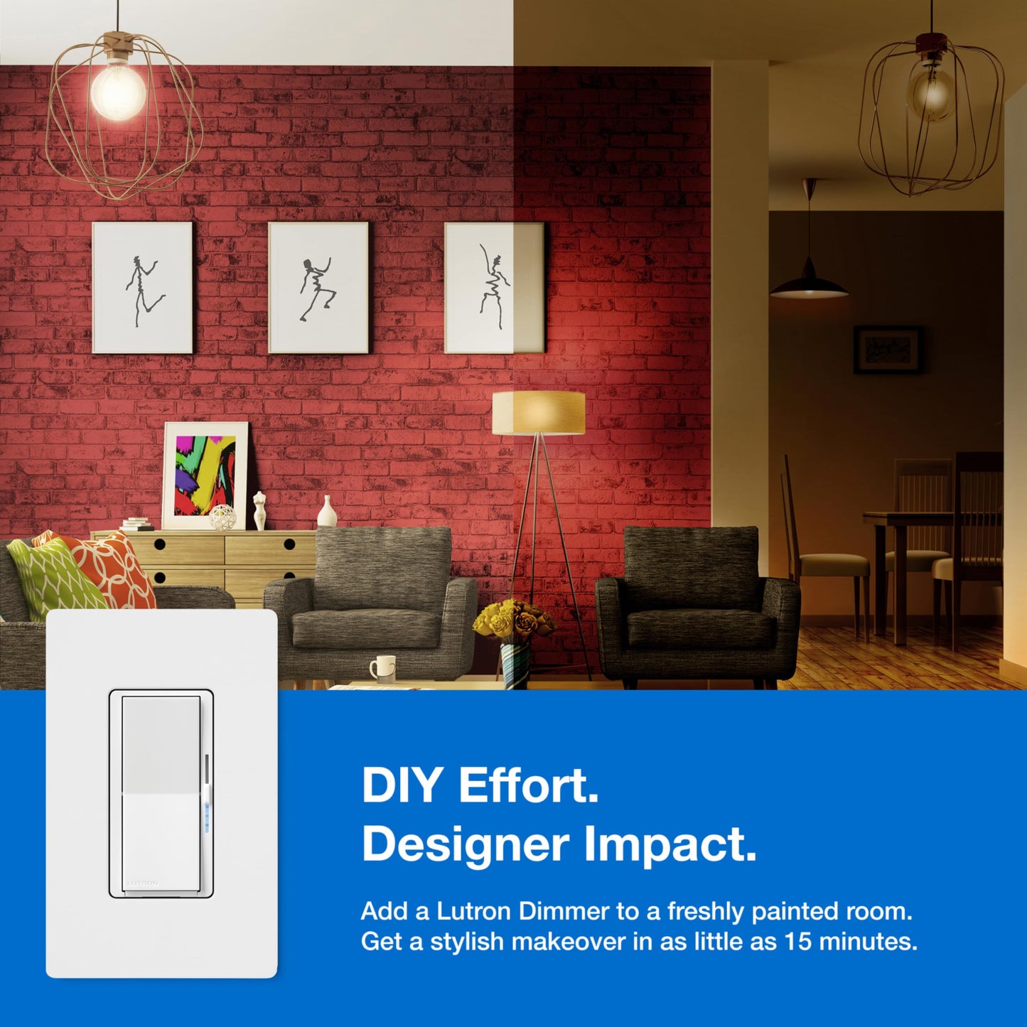 Caseta Diva Smart Dimmer Starter Kit; Dimmer