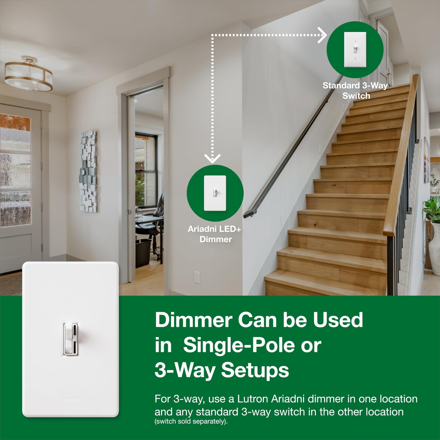 Ariadni Toggler LED+ Dimmer Switch