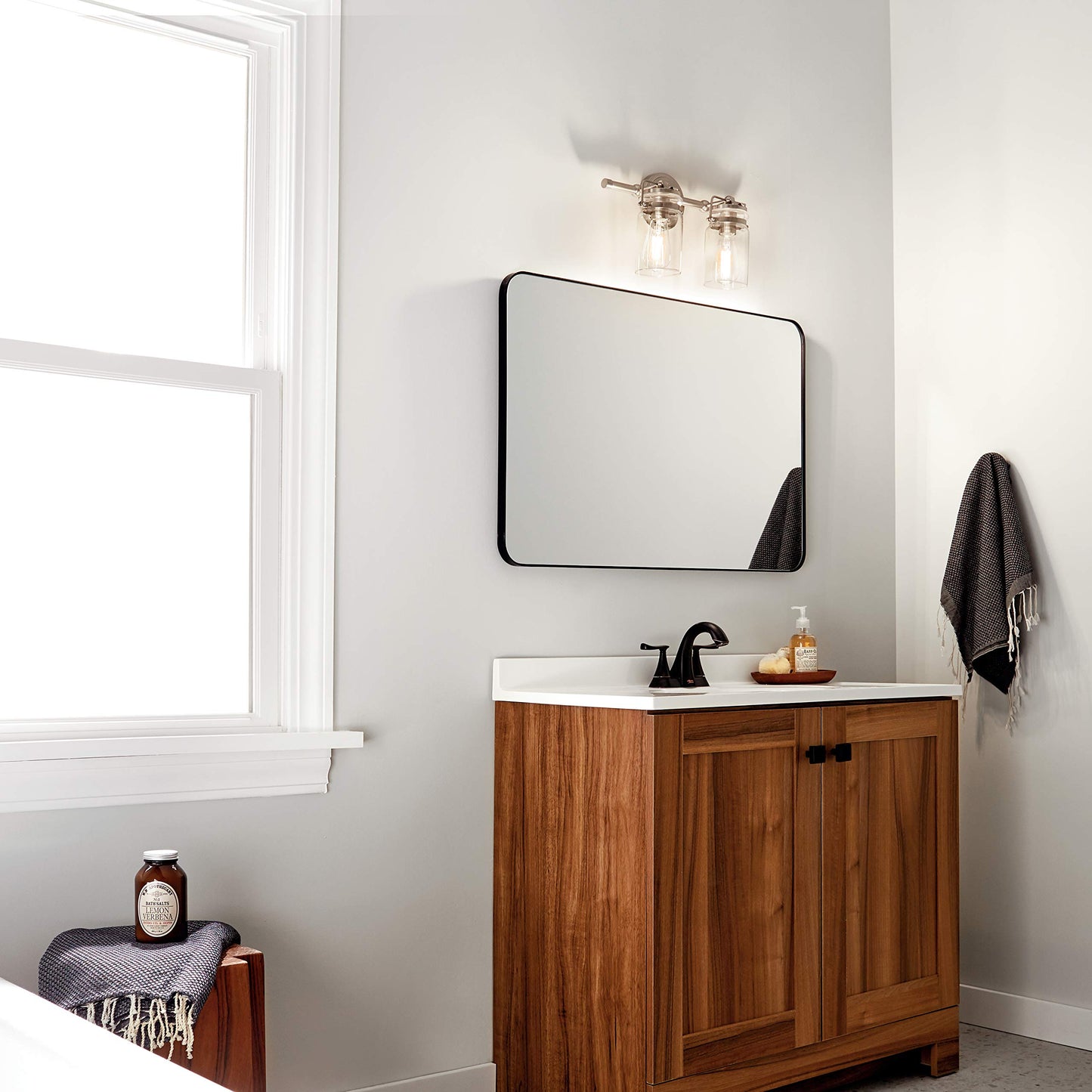Brinley 2 Light Farmhouse Vanity Light