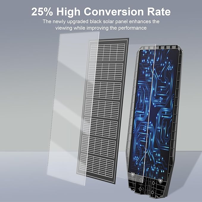 loyoele Solar Street Light Outdoor Waterproof Dusk to Dawn, 9800W Solar Parking Lot Lights Commercial Large Outdoor Flood Light Heavy Duty Solar Power with Motion Sensor for Yard Garden