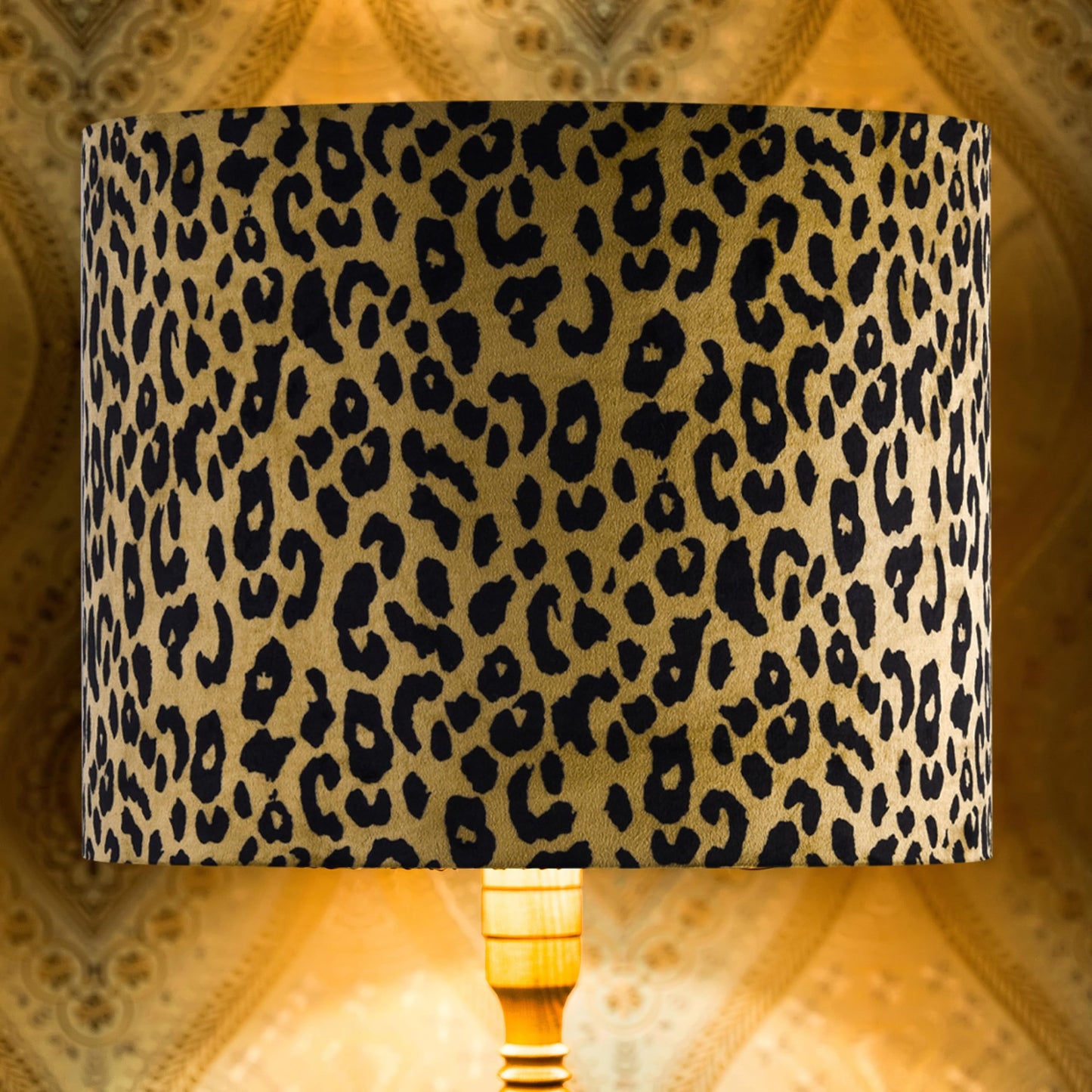 Large Yellow Leopard Lamp Shades Set of 2 (2 Count)