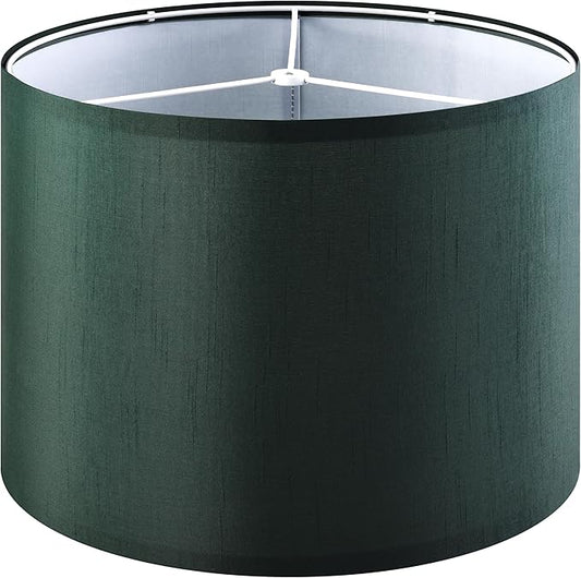 GOSO Dark Green Lamp Shade1 Set of 1 Large,16×16×10 inches Spider Replacement Lampshade for Large Floor Lamps and Table Lamp Tropical Cover Decoration for Living Room/Bedroom,Simple Assembly