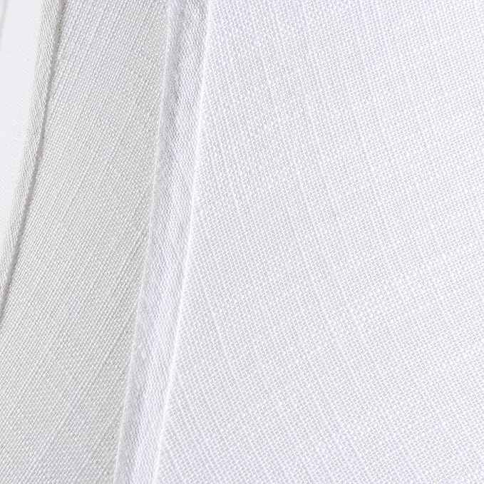 GOSO 13.2 Inch Off White Square Cut Corner Lamp Shade for Table Lamps,Floor Lamp, 6.5x13.2x10.6", Natural Linen, Replacement Lampshades Octangonal, Modern Lamps for Bedroom,Easy Assembly (1 Pc)