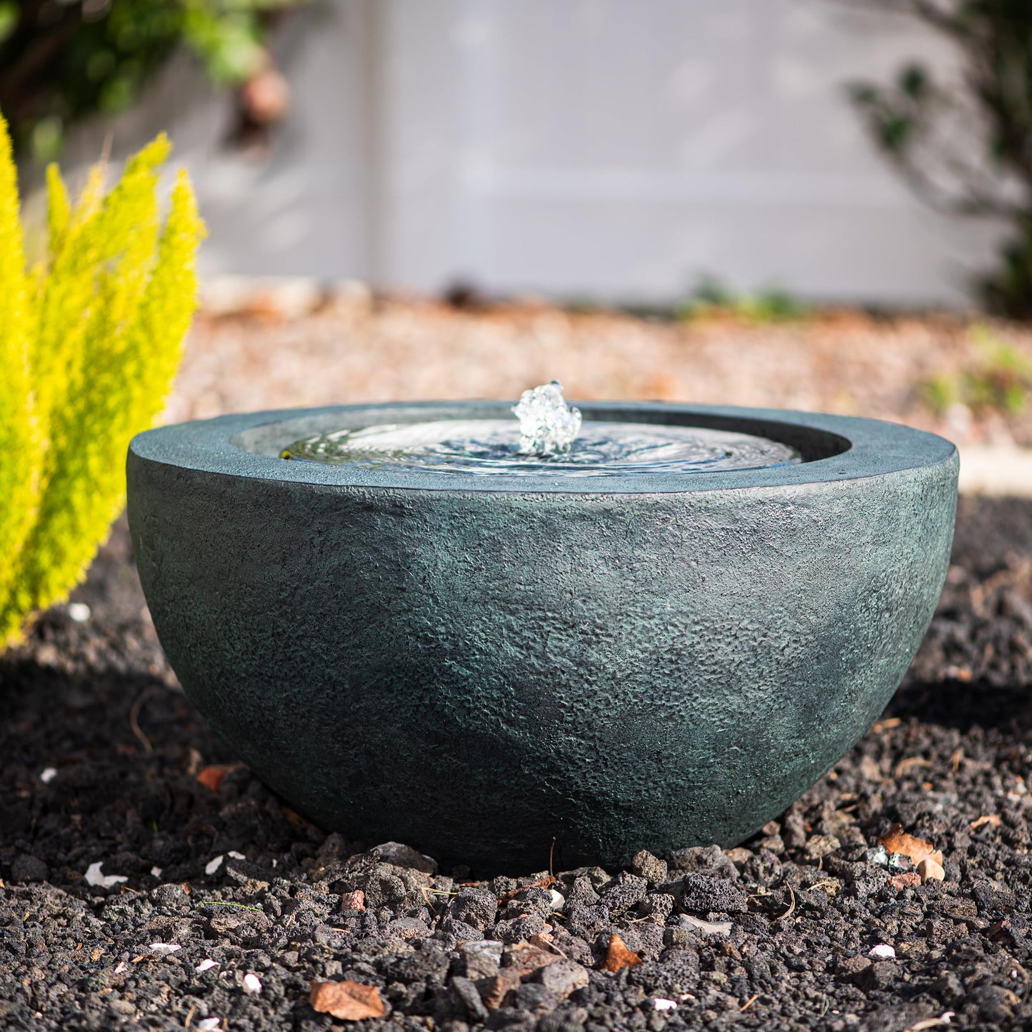 9.65" H Round Sphere Water Fountain Indoor