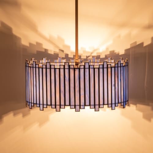Drum Chandelier 4 (Blue Purple)