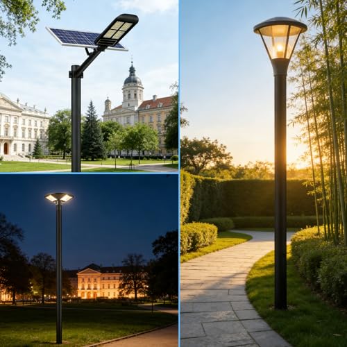 3" x 110" Black Outdoor Light Post Pole