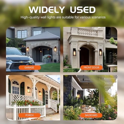 Motion Sensor Dawn to Dusk Outdoor Sensor Light Fixture Waterproof Porch Lights Anti (13 Inch)