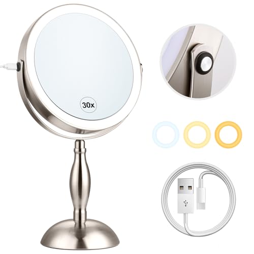 Magnifying Mirror with Lights