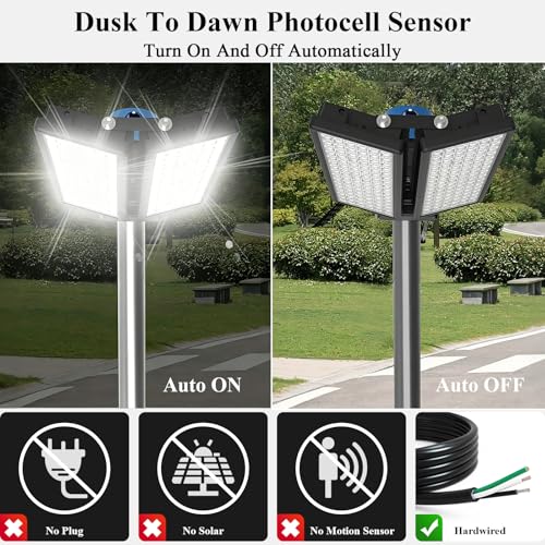 200W Dusk to Dawn Outdoor Light (100W*2-DTD)