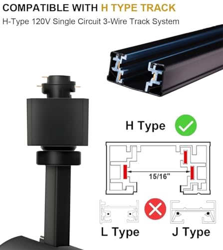 Zoomable LED Track Lighting Heads