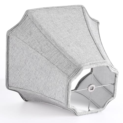 Grey Bell Lamp Shades Replacement for Table Lamps (Grey / (6.25*6.25)(13*13)11* 1 Pack)
