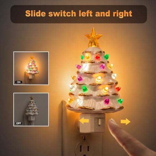 Christmas Tree Night Light (white Christmas Tree / 2 Pack)