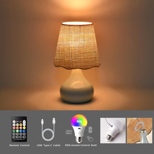 Cordless Table Lamp Rechargeable (Light Blue / Cordless)