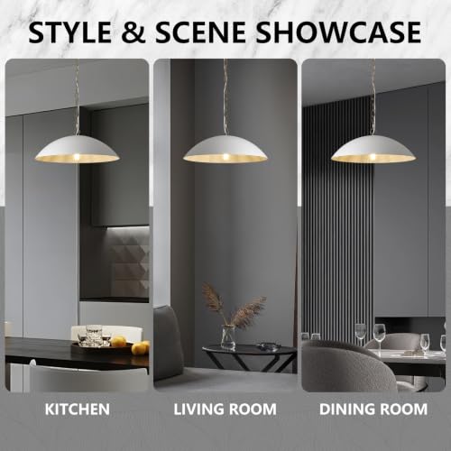 20" Modern Large Pendant Light (White / 20"-3 Pack)