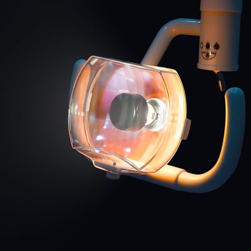 US 50W Wall Hanging Halogen Surgical Oral Lamp Shadowless Exam Lamp Cold Light with Arm for 22mm