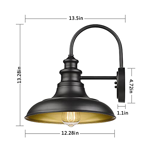 Outdoor Barn Light Fixtures (Black / 13-RZ004-4PACK(Not Dusk to Dawn))