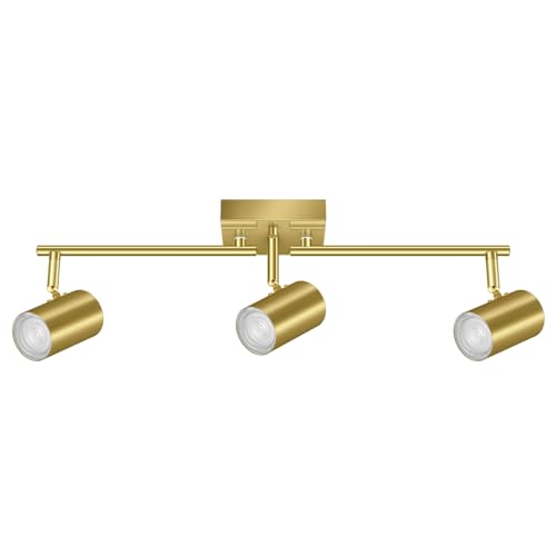 3 Light Track Lighting Fixtures Ceiling (3 light-gold)