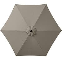 7.5ft Solar Umbrella LED Lighted Patio Umbrella