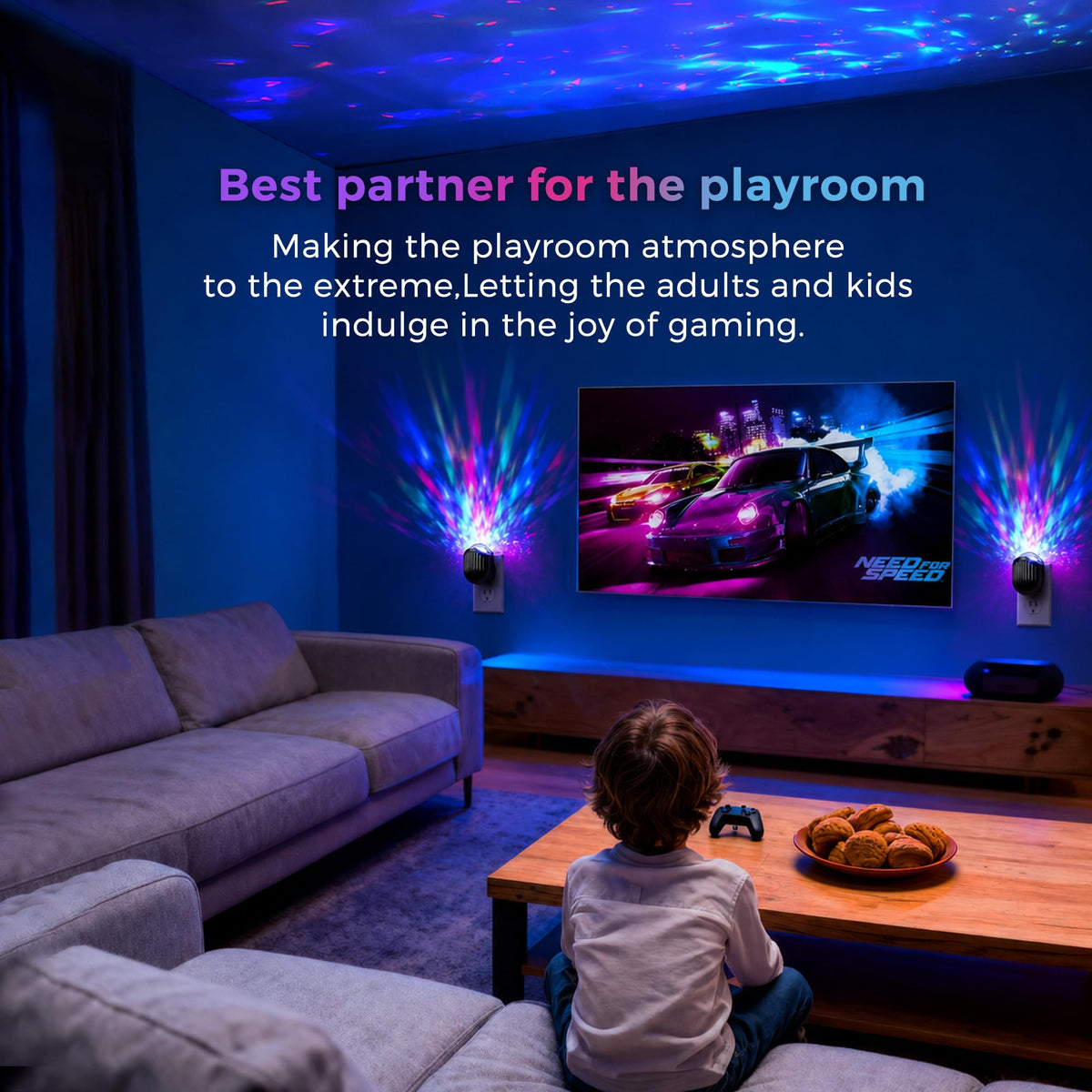 Night Lights Plug into Wall (whale-RGB / 2 Pack)