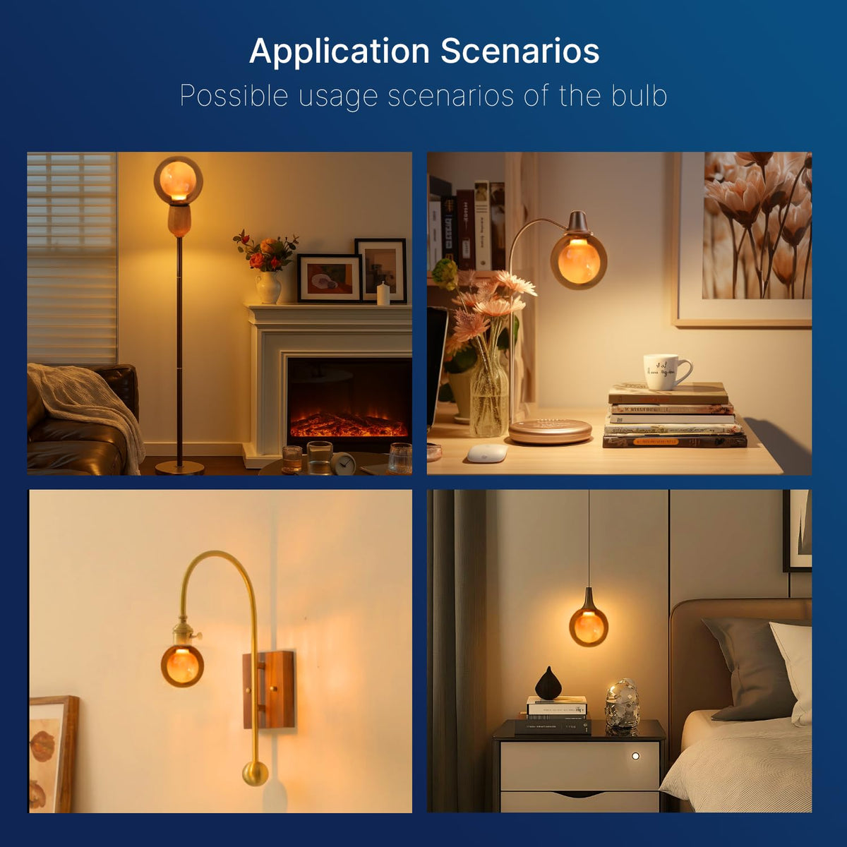 G125 Decorative Large Globe LED Bulb (1800k-80lm)