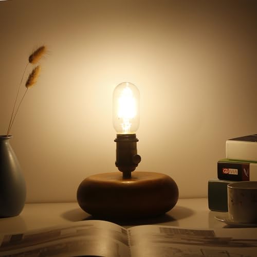 E26 LED Bulb 6W Equivalent e26 led Bulb 60 Watt Dimmable Warm White 2700K E26 Edison Bulb AC120V 600lm Tubular T14 T45 LED Bulb for Pendant